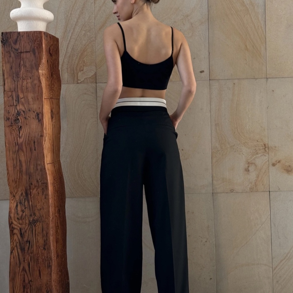 Black Waist-Rolled Pants, Size XS, Coosh, Excellent Condition